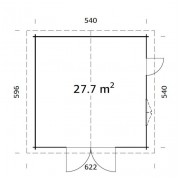 Palmako Garage Roger 27.7m2